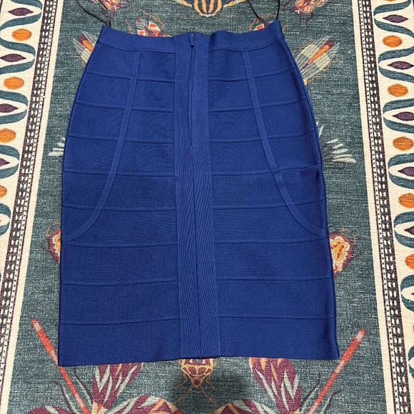 Herve Leger. Elias skirt. Blue. Small. - Picture 8 of 8